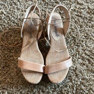 FREE People wrap sandals - size 38 (Women 7.5) Heal Bootie